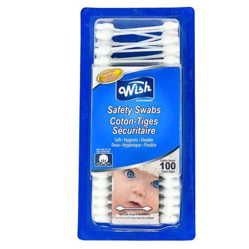 Wish Child-Safe Safety Swabs Cotton-Tiges:100CT
