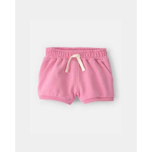 Baby Girl French Terry Shorts - Pink | Carter's