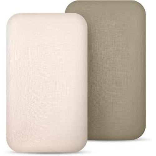 lulumoon Muslin Bassinet Sheets for Baby: Soft Bedside Sleeper Bassinet Fitted Sheets for Boys and Girls