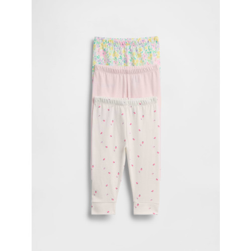 0-3 m - Baby First Favorites Organic Cotton Pull-On Pants (Multi-Pack)
