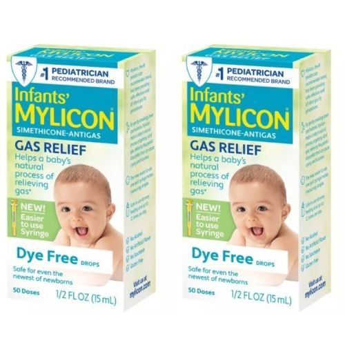Mylicon 2 Pack/0.5 fl oz Infants Gas Relief Drops Dye Free