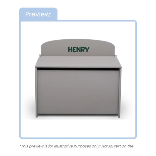Personalized MySize Deluxe Toy Box