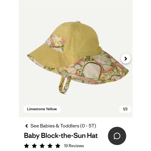 Patagonia Baby Block-the-Sun Full Brim UPF Hat