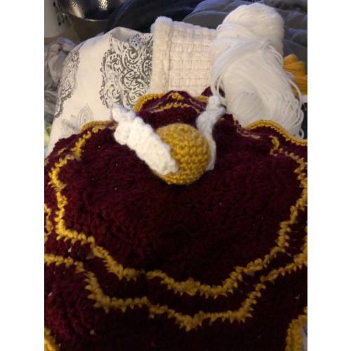 Harry Potter Themed lovey with Golden Snitch topper