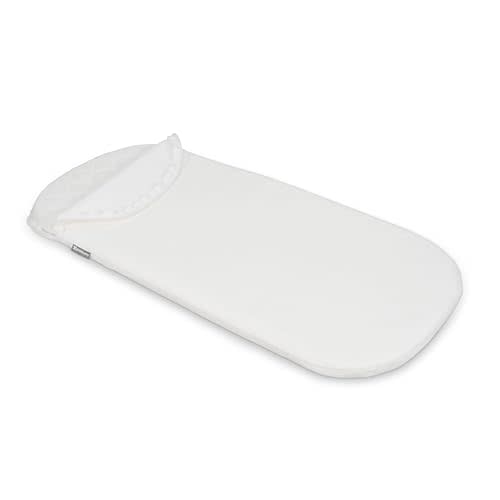 UPPAbaby Bassinet Mattress Cover/Extra Cover for Bassinets 2018-Later/Ultra Soft and Comfortable/Machine Washable/White