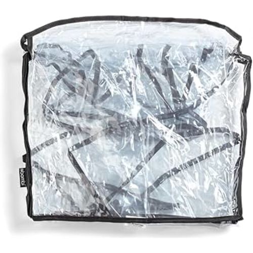 Bombi Baby Stroller Rain Cover for V2 Lightweight Strollers - Weather Protection Cover for Rain, Snow, and Dust - Hook & Loop Attachment, Ventilated Design, Clear