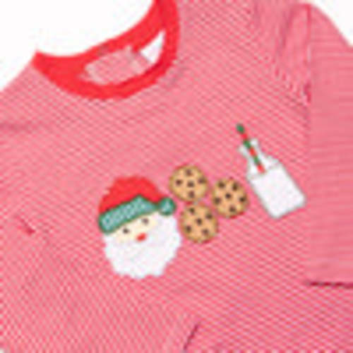 Santa's Treat Trio Applique Romper, Red – Stitchy Fish