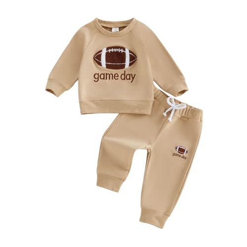 Toddler Baby Boy Fall Winter Outfits Sweatshirt with Joggers Pants | Long Sleeve,Cewneck Pullover Tops,Elastic Waist Sweatpants,6 12 18 24 Month 2T 3T 4T Clothes Set