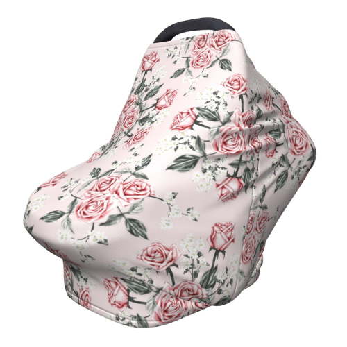 Haiem Rose Flowers Baby Nursing Cover & Nursing Poncho - Multi Use Cover for Baby Car Seat Canopy, Stroller Cover, 360°Full Privacy Breastfeeding Coverage