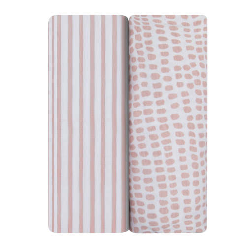 Waterproof Pack N Play | Portable Crib Sheet Set - Mauve Prints – Ely's & Co.