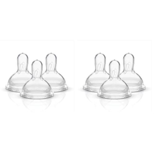 Medela Slow Flow Spare Nipples with Wide Base, Compatible with Medela Storage Bottles, Made Without BPA, 3 Count (Pack of 2)