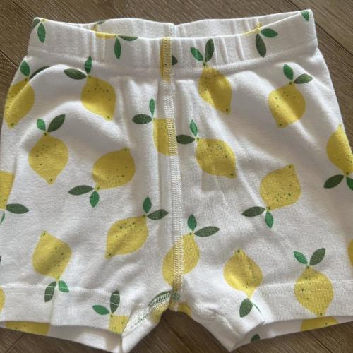 Hanna Andersson yellow lemons with green leaves on...