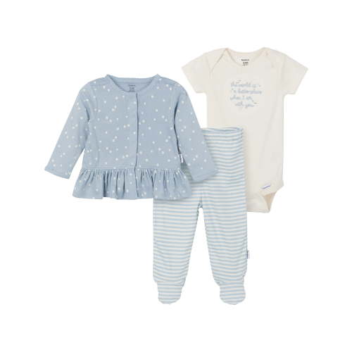Gerber Gender Neutral Tame Me Home Outfit Set, 3-Piece, Sizes Newborn - 6/9 Months