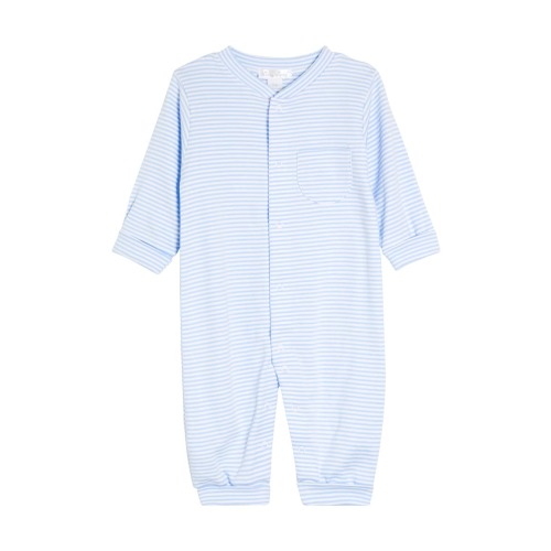 Stripe Pima Cotton Footie, 3-6M