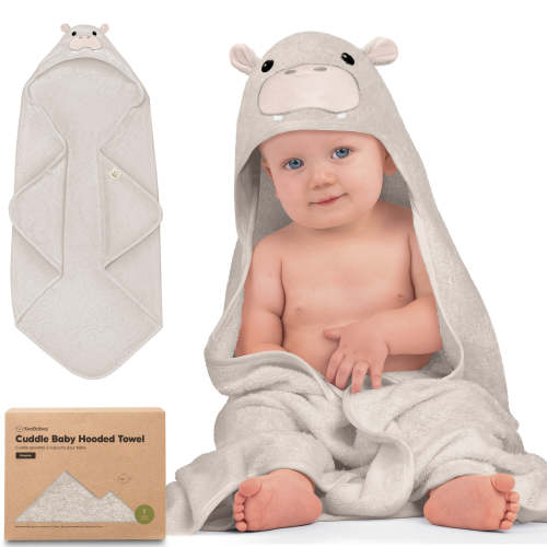 Cuddle Baby Hooded Towel - Hippo / Regular