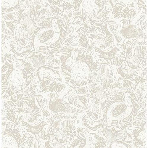NuWallpaper Cream Terrene Peel & Stick Wallpaper