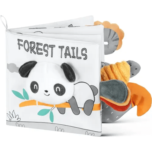 Soft Baby Books Toys, 3D Touch and Feel Crinkle Cloth Books, Baby Books Toys for Babies, Toddlers Infant Kids, Soft Baby Books Touch and Feel Crinkle for Infants Toddler Gifts Toy(Panda)