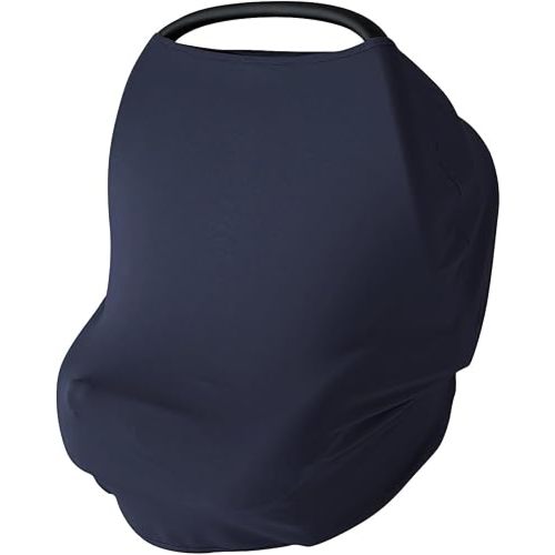 PurComfy Baby Car Seat Cover, Supersoft Bamboo Viscose Carseat Cover for Infant Boys & Girls, Breathable Multi-Use Breastfeeding Covers, Canopy for Carrier, Stroller, Shopping Cart & High Chair