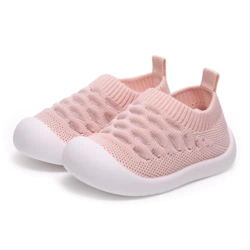 Baby Shoes Boys Girls Breathable Non-Skid Walking Sock Shoes First Walking Shoes With Soft Rubber Sole Infant Toddler Slipper Sneaker