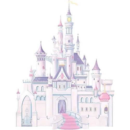 RoomMates Disney Princess Castle Giant Peel and Stick Wall Decals with Glitter , RMK1546GM