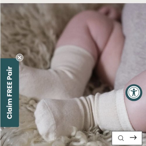Pure (no dye) Kids Socks | 98% Organic Cotton – Q for Quinn