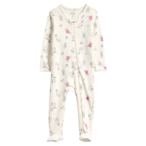 Print Cotton Footie