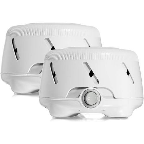 Yogasleep Dohm Uno 2 Pack White Noise Sound Machine, Real Fan Inside for Non-Looping White Noise, Sleep Aid, Office Privacy & Meditation for Adults & Baby, Registry Gift (White)