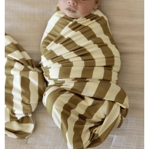 OLIVE STRIPE | SWADDLE