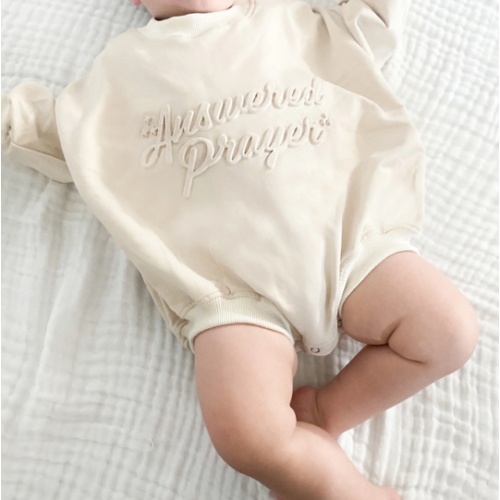 Answered Prayer Bubble Jumpsuit - Size 0-3mo - OUR HOUSE ABOVE