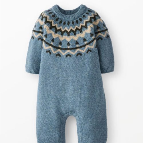 Baby Holiday Fair Isle Sweater Romper | Hanna Andersson