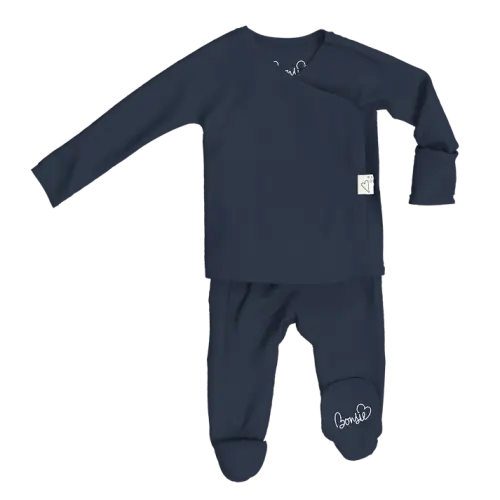 Footie - Midnight Blue – Bonsie Skin to Skin Babywear