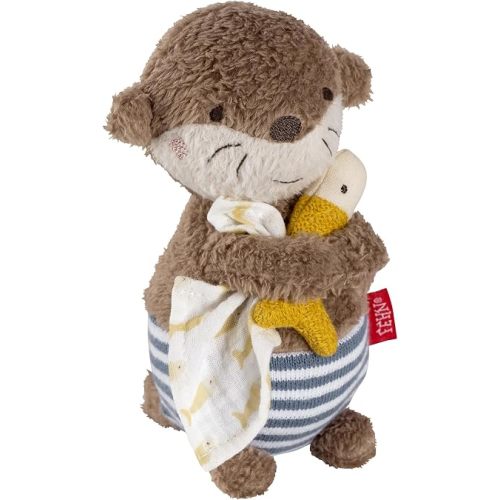 Fehn Otter Bath Animal - Floating Fabric Bath Toy for Various Fun and Fun in the Bath - Water Toy for Babies and Children from 0 Months
