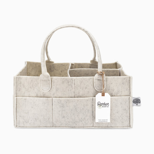 Parker Baby Co. Diaper Caddy - White, Large