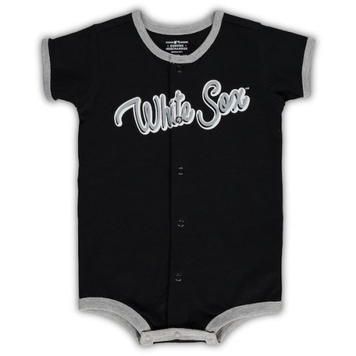 Infant Chicago White Sox Black Power Hitter Romper