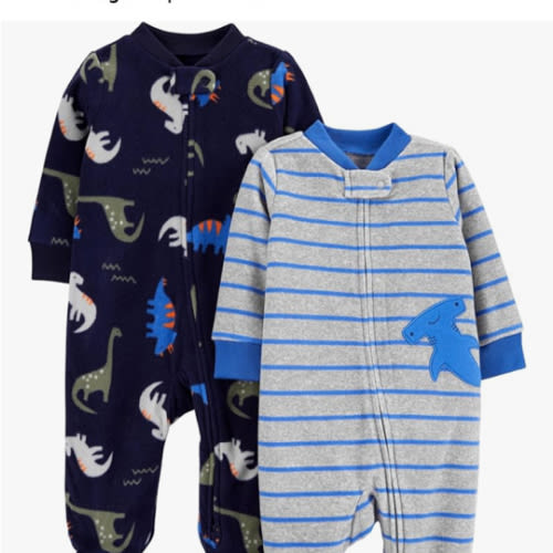 Simple Joys by Carter's baby-boys 2-pack Fleece Footed Sleep and PlayBaby and Toddler Sleepers