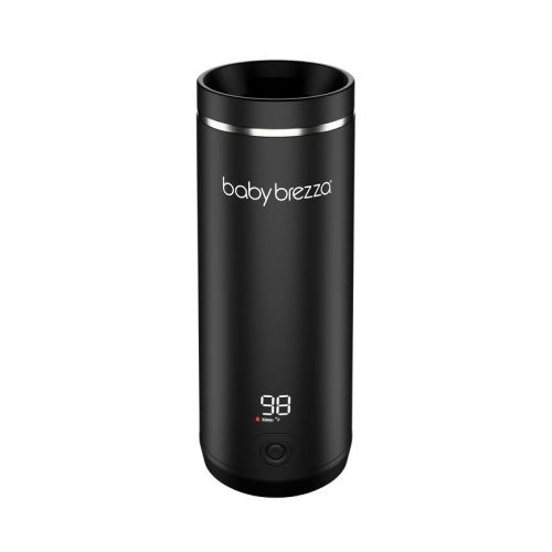 Baby Brezza Superfast Portable Bottle Warmer - Black: Battery Operated, 1.4 lbs, 8.12" Height
