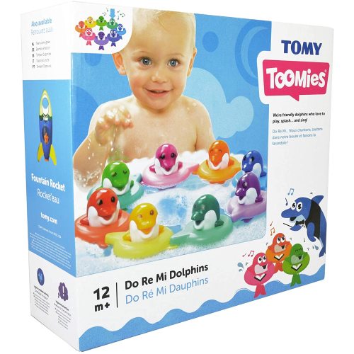 Tomy Toomies Do Re Mi Dolphins - Musical Bath Toy for Toddlers