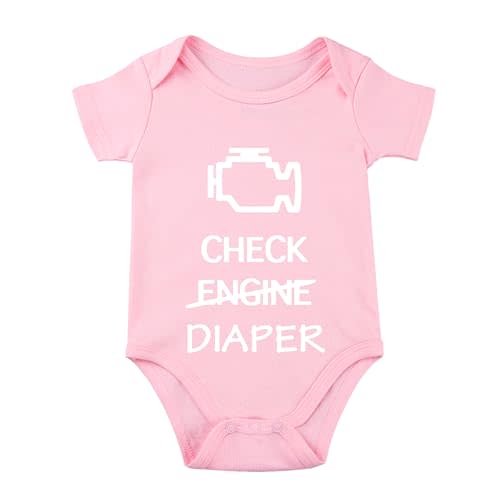 Check Engine Diaper Baby Bodysuit Mechanic Outfit f1 Baby Clothes Race Car Outfit Funny Babies Bodysuit