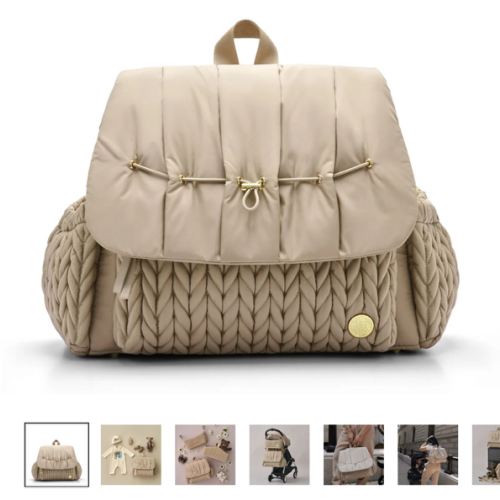 Levy Backpack Beige Mother’s Day Set