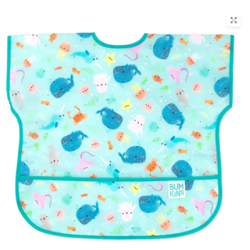 Ocean Themed Feeding Bib For Toddlers 1-3 yrs | Bumkins