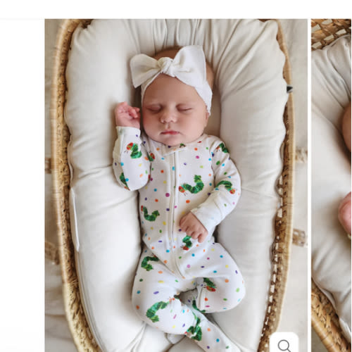 Organic 2-Way Zipper Footie in Caterpillar – L'ovedbaby