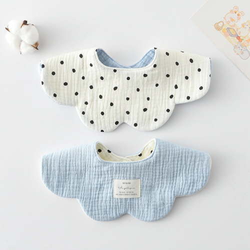 Dalrosia Dual Usage Baby Bibs for Drooling and Teething, Muslin Baby Drool Bibs for Boys & Girls with Hidden Pocket, Soft Cotton, Extra Absorbent, Mess-proof, for Toddler, Newborn, Infant