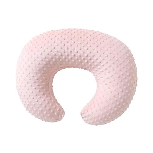 Nursing Pillow Cover Breastfeeding Pillow Cases Plush Dot Slipcover (LightPink)