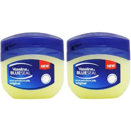 Vaseline Unscented Petroleum Jelly Balm 50ml - Pack of 2, Hypoallergenic, for All Skin Types