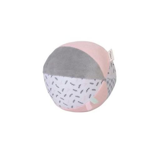 SARO Nude Pink "Sweet & Fun" Ball with Rattle | Baby Sensory Development & Kids Activity Ball