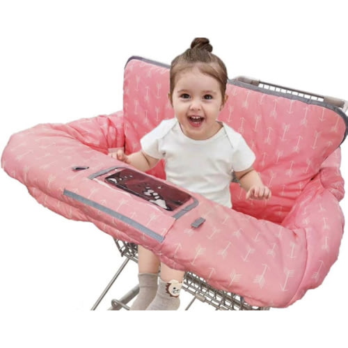 Amazon.com: Shopping Cart Cover for Baby ICOPUCA Cotton High Chair Cover, Reversible, Machine Washable for Infant, Toddler, Boy or Girl (Grey Arrow Print) : Baby