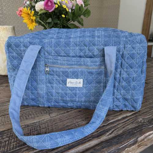 Denim Large Duffel Bag