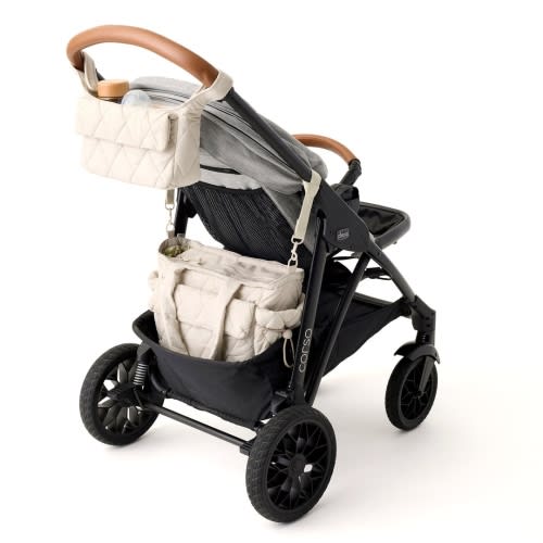 Welland Baby Stroller Caddy - Pumice Stone
