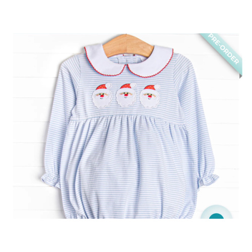 Jolly St. Nick Applique Bubble, Blue – Stitchy Fish