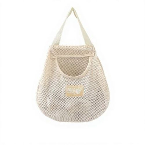 Alilang 3-Piece Mesh Laundry Bags with Reinforced Handles and Breathable Design 12x11in - Light Beige